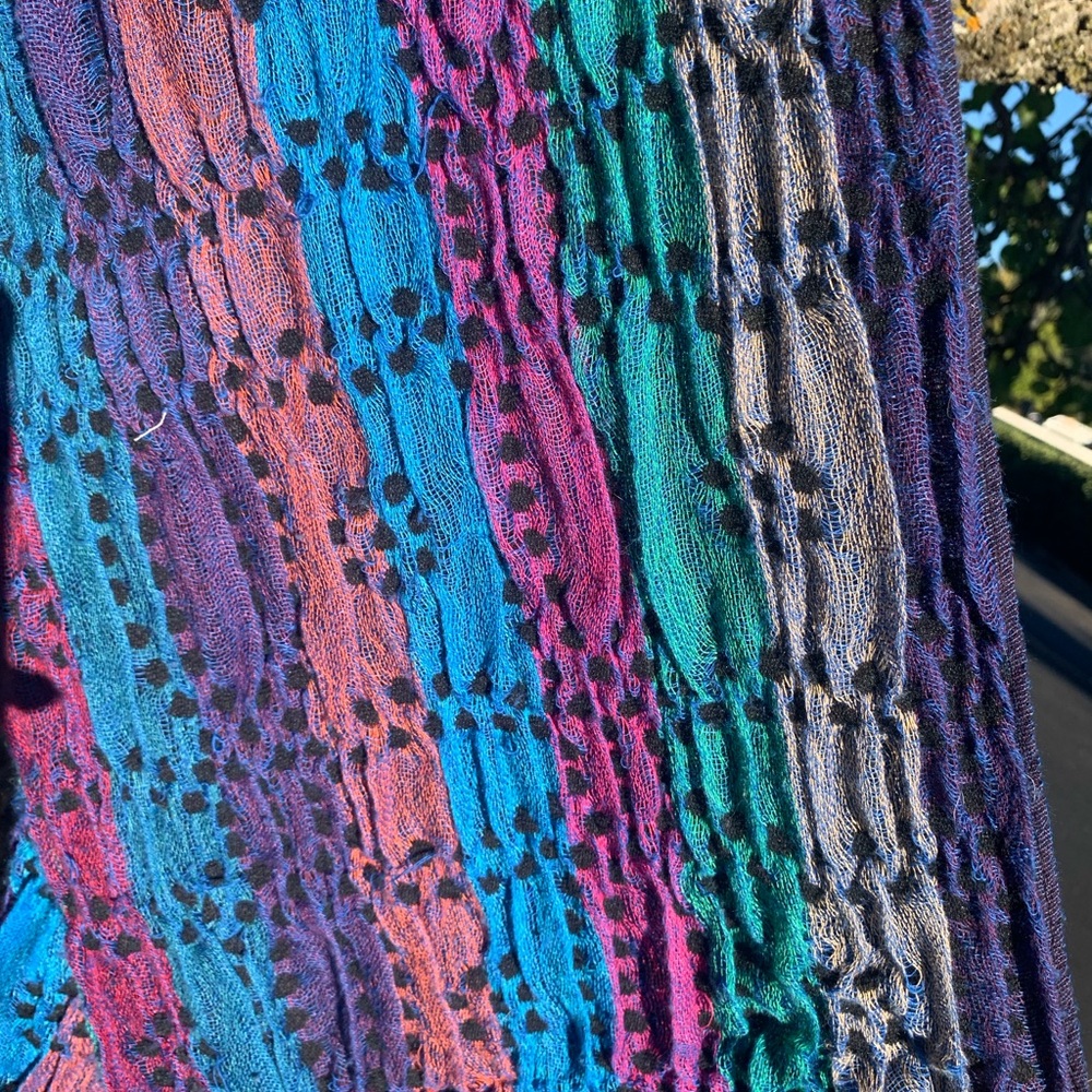 Multicolor Textured Scarf
